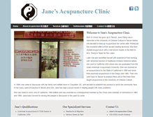 Tablet Screenshot of janesacupunctureclinic.com